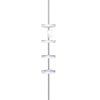 Better Living HiRISE 108 in. H X 8 in. W X 10.63 in. L White Tension Shower Caddy 70054